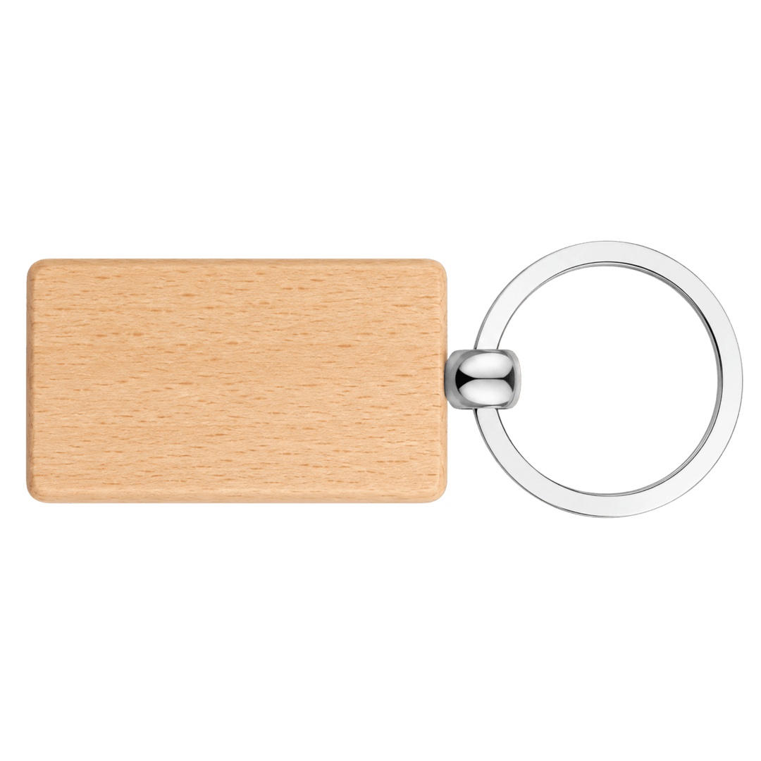 Personalized Wooden &amp; Leather Keychains | Custom Laser Engraved