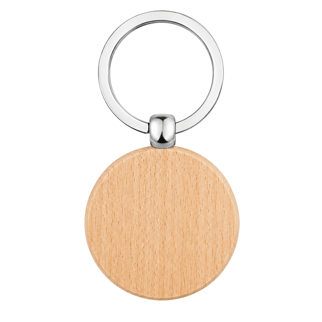Personalized Wooden &amp; Leather Keychains | Custom Laser Engraved