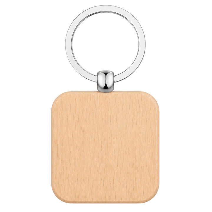 Personalized Wooden &amp; Leather Keychains | Custom Laser Engraved