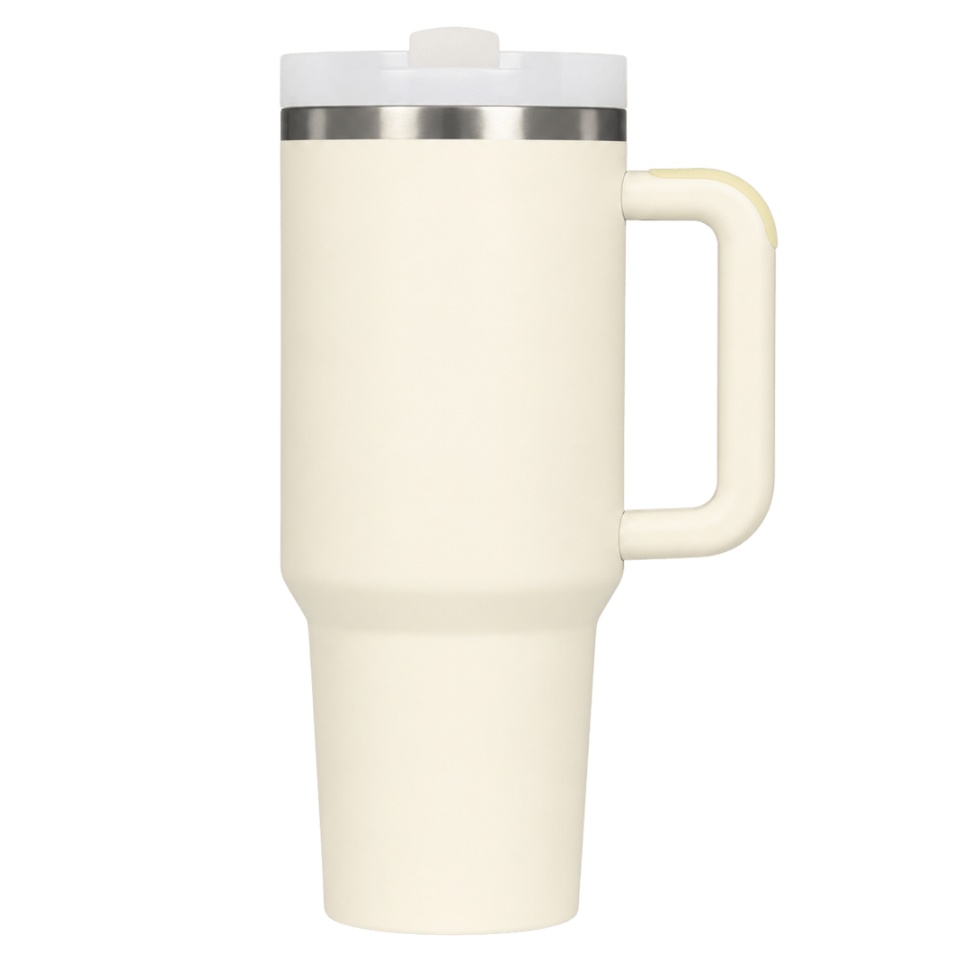 Personalized Laser Engraved 40 oz Stainless Steel Tumbler with Handle