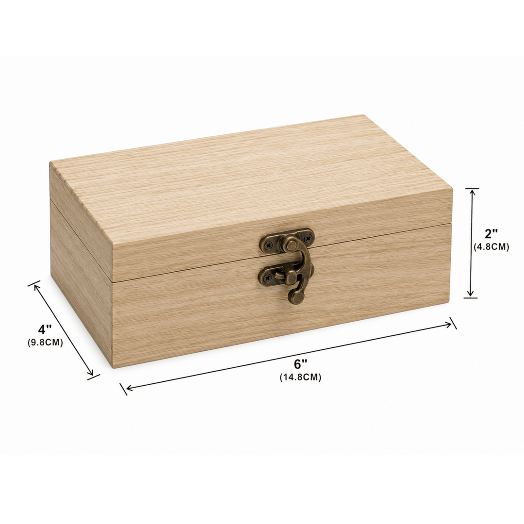 Personalized Wooden Keepsake Box – Custom Laser Engraved Memory &amp; Jewelry Box