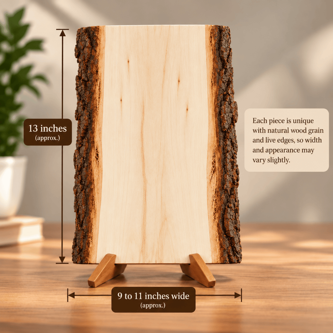 Personalized Rectangle Wood Photo Plaque | Full Color UV Print | Natural Basswood
